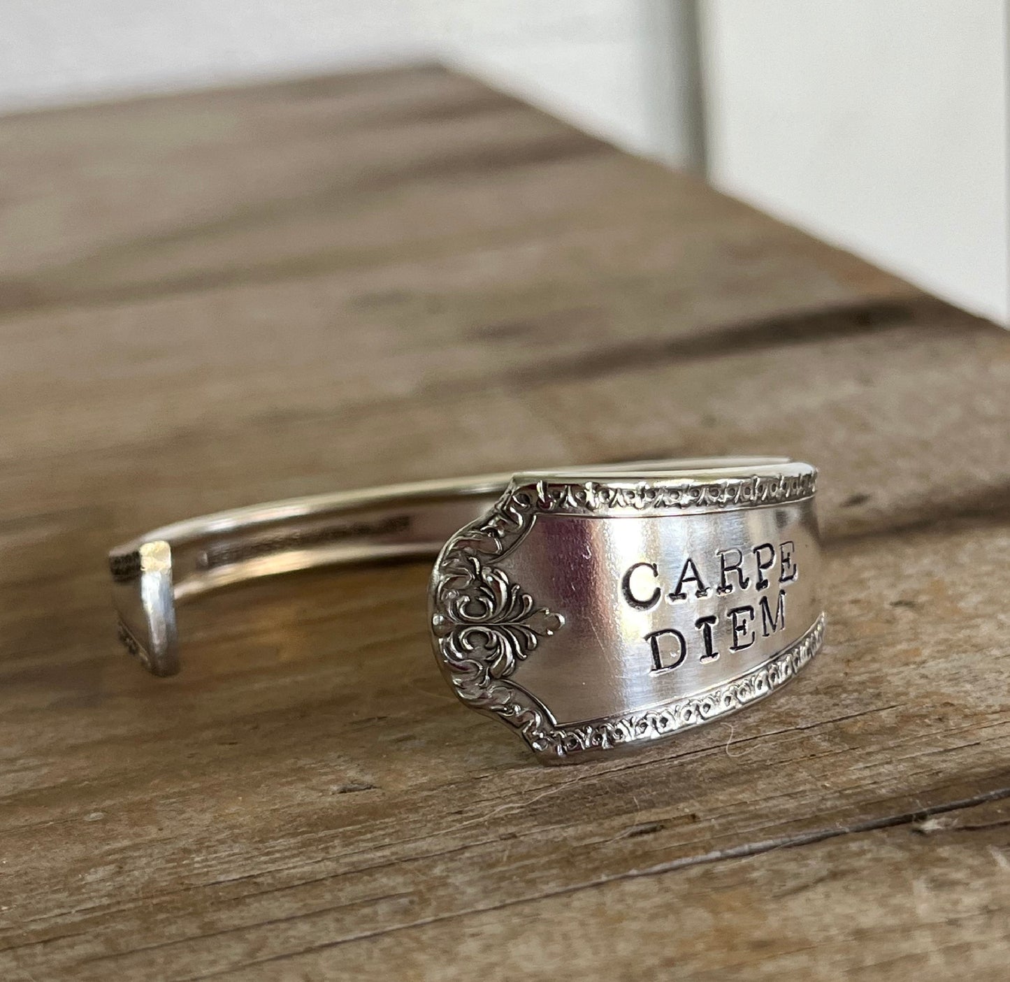 Spoon Cuff Bracelet - CARPE DIEM - #5727