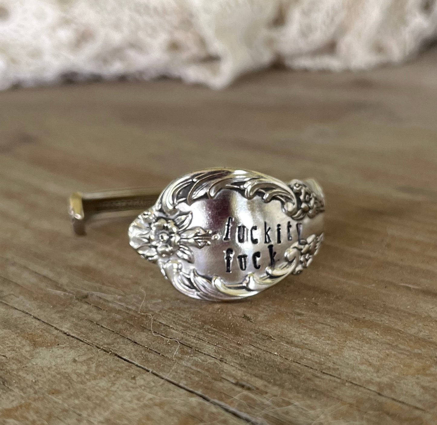 Spoon Cuff Bracelet - FUCKITY FUCK - #5735