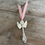 Eco-friendly upcycled vintage silverware angel ornament Mallory pattern - handmade artisan Christmas decor