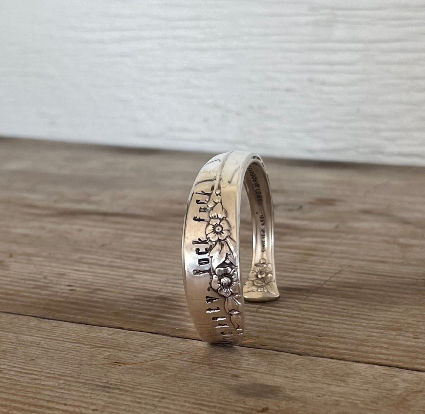 Spoon Cuff Bracelet -FUCKITY FUCK FUCK - #5780