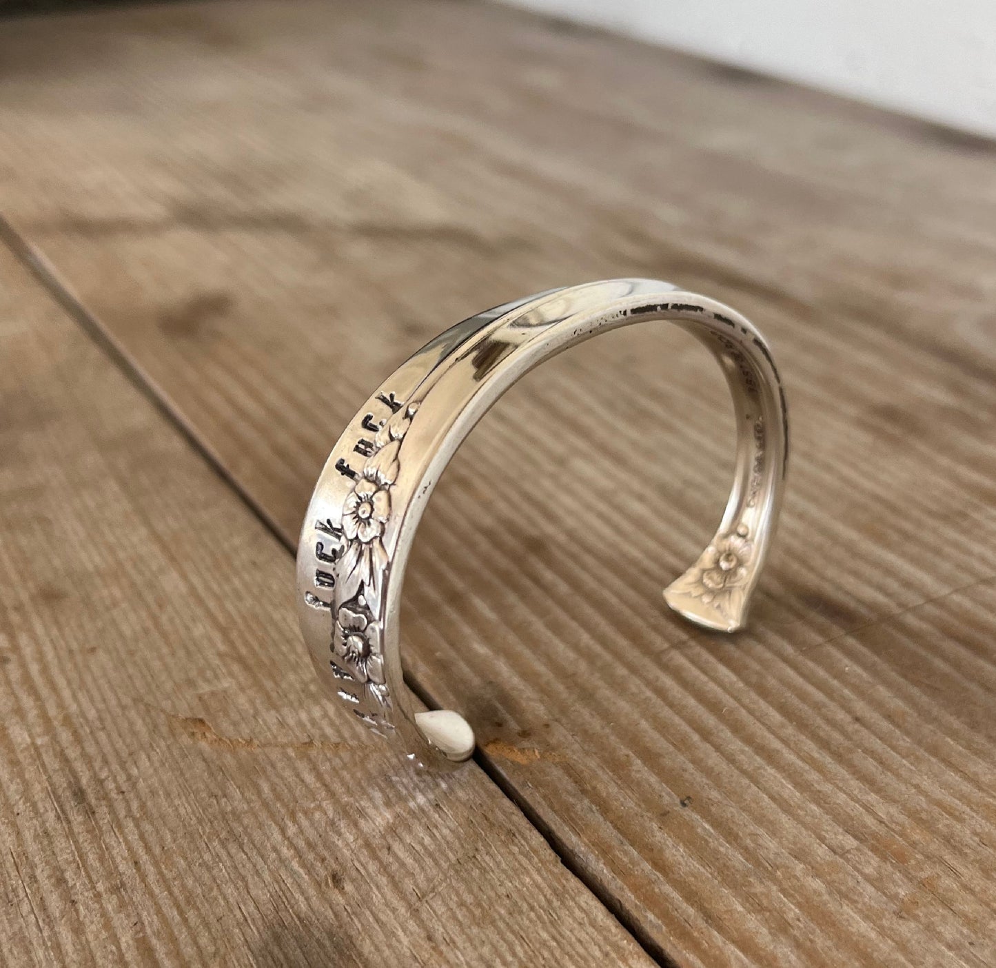 Spoon Cuff Bracelet -FUCKITY FUCK FUCK - #5780