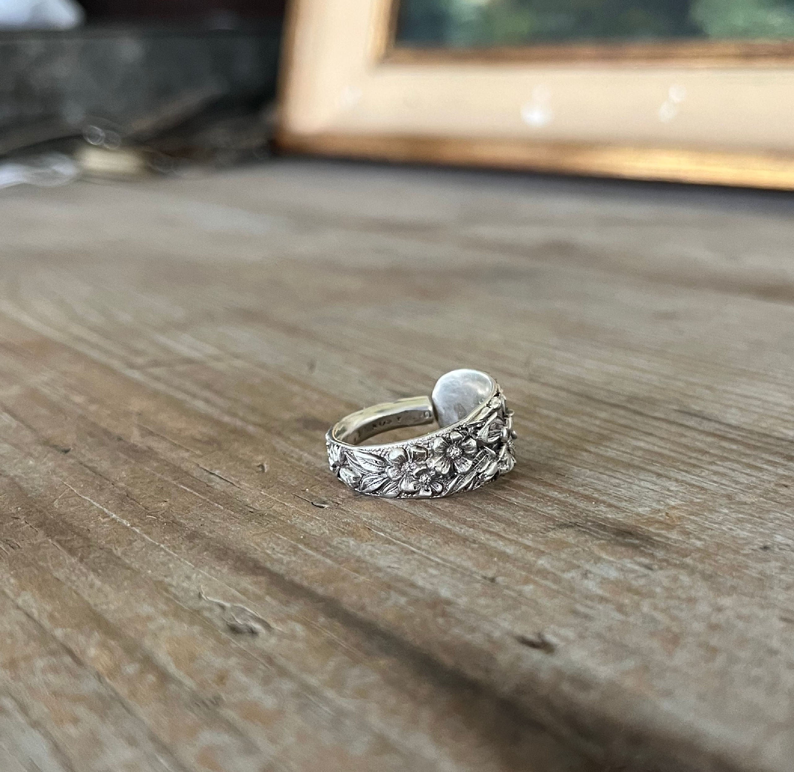 Kirk & Son Sterling Spoon Ring — Upcycled Vintage Silverware Ring