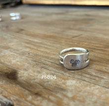 Fork Tine Ring - Double - Trio of Daisies