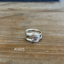 Fork Tine Ring - Double - HEART