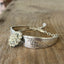 Eco-friendly upcycled Queen Bess pattern spoon link bracelet - handmade artisan vintage silverware jewelry