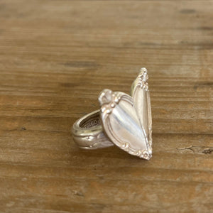 Spoon Heart Ring - Victorian Rose - #5896