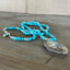 Close-up of vintage Texas map spoon bowl pendant showing Gulf of Mexico detail - silverware pendant necklace - handcrafted from upcycled vintage silverware - Laughing Frog Studio