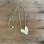 MEADOWBROOK fork handle heart pendant flat lay - Fork Handle Heart Necklace - handcrafted from upcycled vintage silverware - Laughing Frog Studio