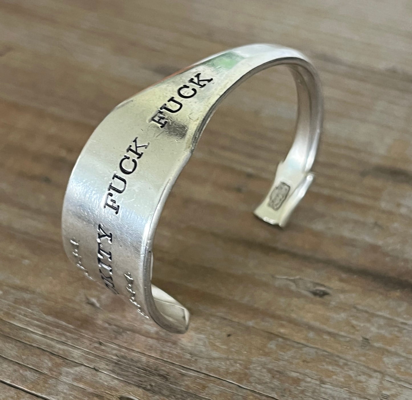 Spoon Cuff Bracelet - FUCKITY FUCK FUCK - #5941