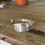 Close-up detail of Hand-stamped FUCKITY FUCK FUCK vintage Tudor Plate Queen Bess II silverplate spoon cuff bracelet - handcrafted from upcycled vintage silverware - Laughing Frog Studio