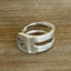 Fork Tine Ring - Double - BEATING HEART - SIZE 7.5 - #6028