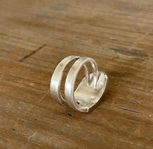 Fork Tine Ring - Double - PLAIN - SIZE 7.5 - #6042