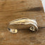 Top view of Old South spoon cuff bracelet - vintage 1949 Oneida silverplate with decorative border - upcycled vintage silverware - Laughing Frog Studio