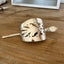 Handcrafted cake server barrette made from vintage silverplate with Enchantment spoon stick