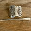 Upcycled silverware hair barrette also known as a stick barrette