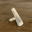 Handmade Mountain Rose spoon ring crafted from vintage 1954 William Rogers silverware by Laughing Frog Studio