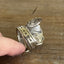 Close-up of inside of Tony the Tiger spoon ring coil detail and silverplate finish - Spoon Ring - handcrafted from upcycled vintage silverware - Laughing Frog Studio
