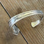 Detailed top view of R.C. Co BOUQUET / VENDOME hand-stamped BADASS spoon cuff bracelet - handcrafted from upcycled vintage silverware - Laughing Frog Studio