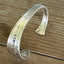 Alternate view of QUEEN BESS hand-stamped BADASS spoon cuff bracelet - handcrafted from upcycled vintage silverware - Laughing Frog Studio