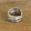 Inside view of Towle King Richard sterling silver spoon ring - handcrafted from upcycled vintage silverware - Laughing Frog Studio