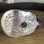 Guitar-shaped belt buckle handcrafted from upcycled vintage silverplate casserole spoon - one-of-a-kind wearable art for music lovers - Laughing Frog Studio