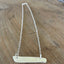 Back view of VOTE COMMUNITY bar pendant necklace showing Community Silverplate maker's mark - upcycled eco-friendly silverware jewelry - Laughing Frog Studio