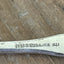 VOTE bar choker necklace super close up view of manufacturer original stamping - hand-stamped upcycled vintage Wallace silverplate - Laughing Frog Studio