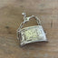 Top view of vintage silverplate napkin ring link bracelet with Monsieur engraving - handcrafted from upcycled vintage silverware - Laughing Frog Studio