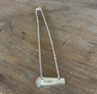 Bar Necklace - VOTE - #6183