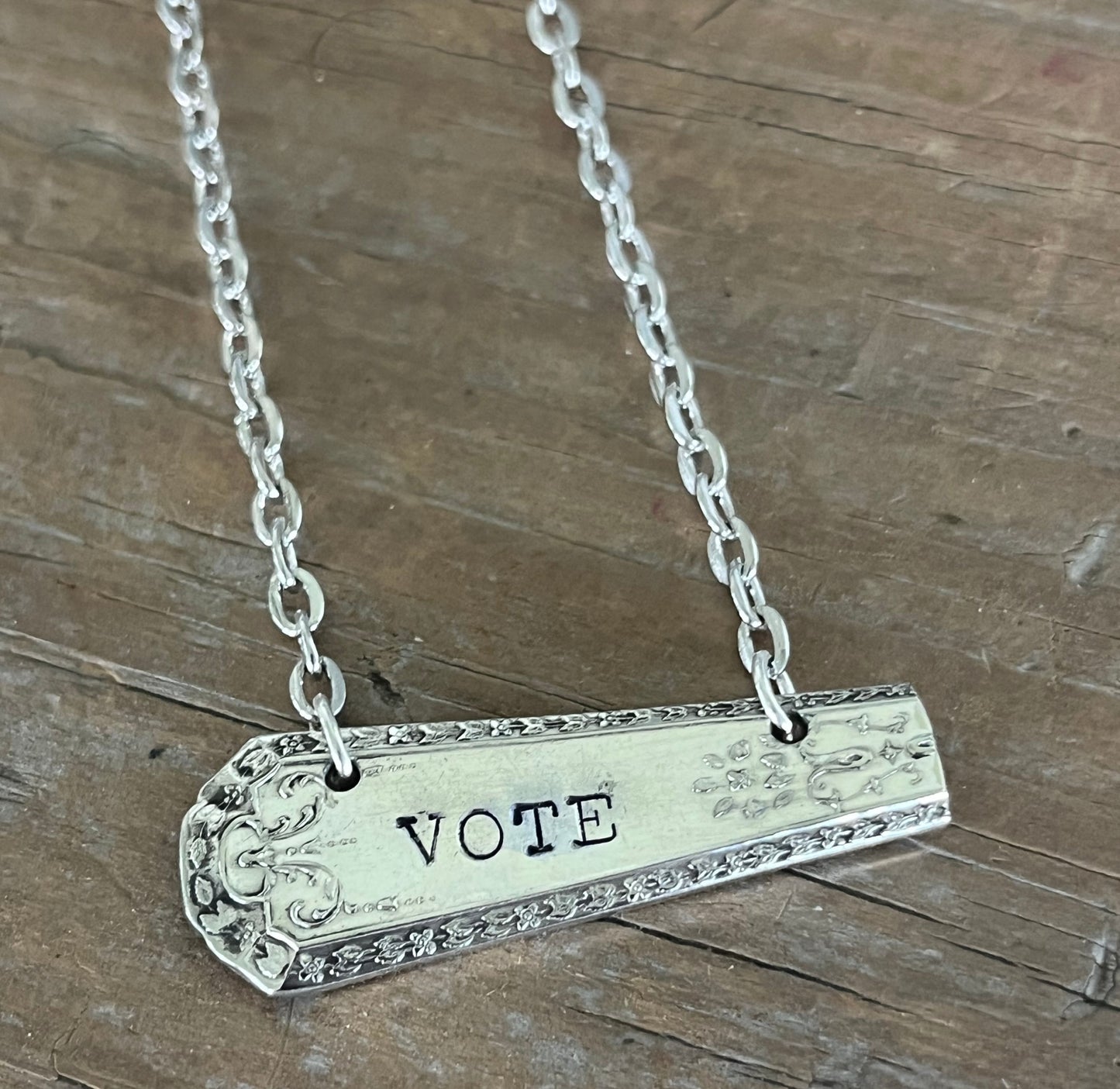 Bar Necklace - VOTE - #6183