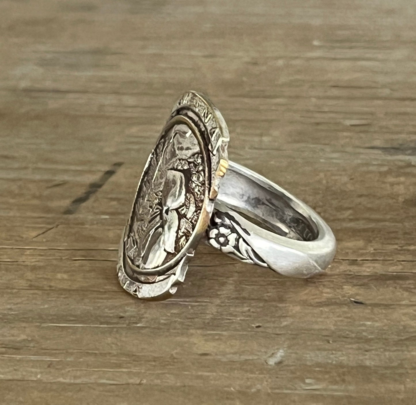 Statement Spoon Ring - AMANA COLONIES Iowa- #6211
