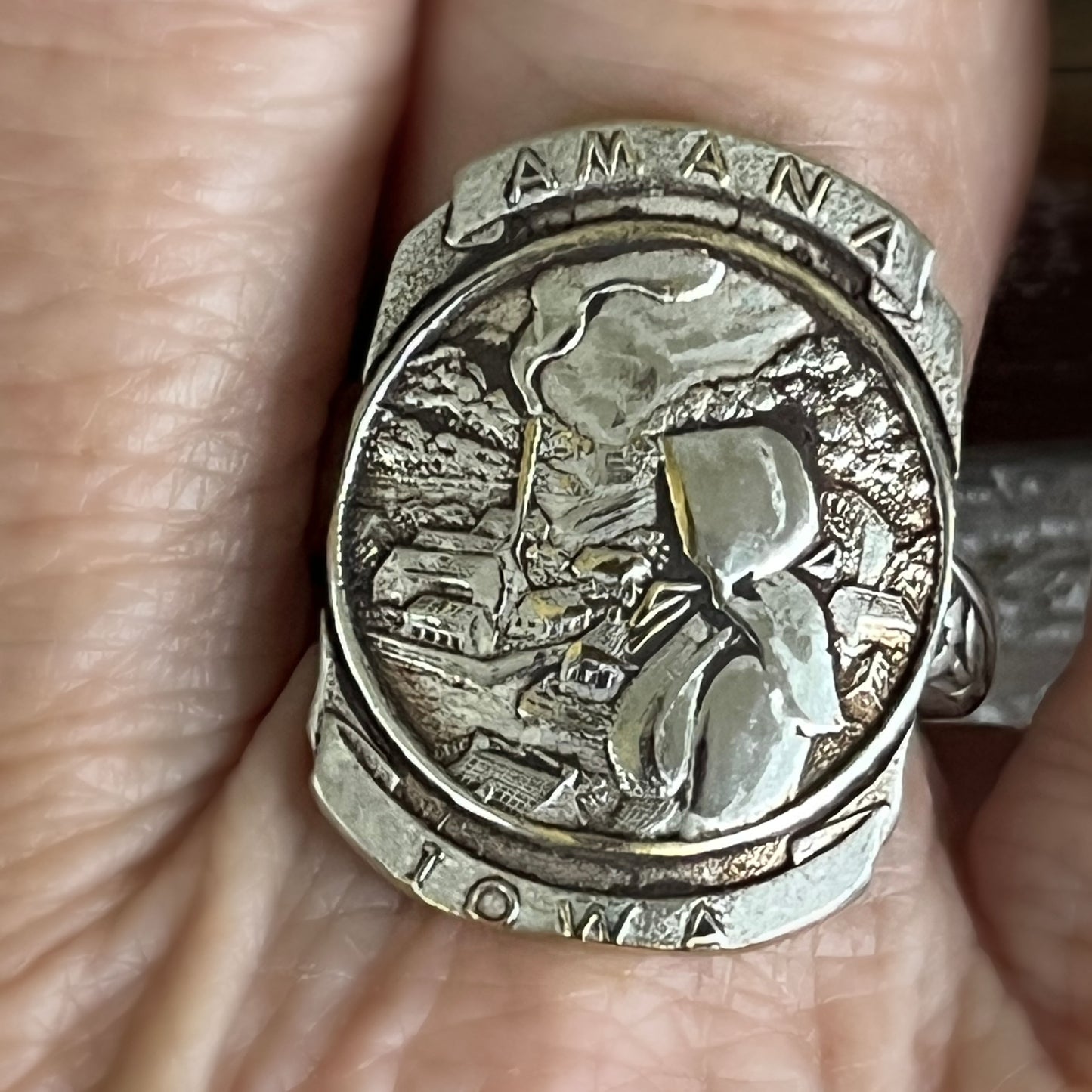 Statement Spoon Ring - AMANA COLONIES Iowa- #6211