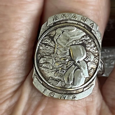 Statement Spoon Ring - AMANA COLONIES Iowa- #6211