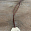 VOTE hand-stamped vintage spoon necklace on weathered wood showing full pendant and clasp - upcycled silverware spoon necklace - handcrafted from upcycled vintage silverware - Laughing Frog Studio