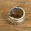 Back view of Holmes & Edwards Imperial pattern spoon ring - upcycled vintage silverplate jewelry - Laughing Frog Studi