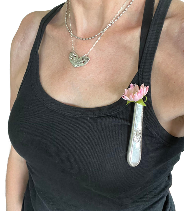 Knife Vase or Boutonniere with Magnet - ADORATION