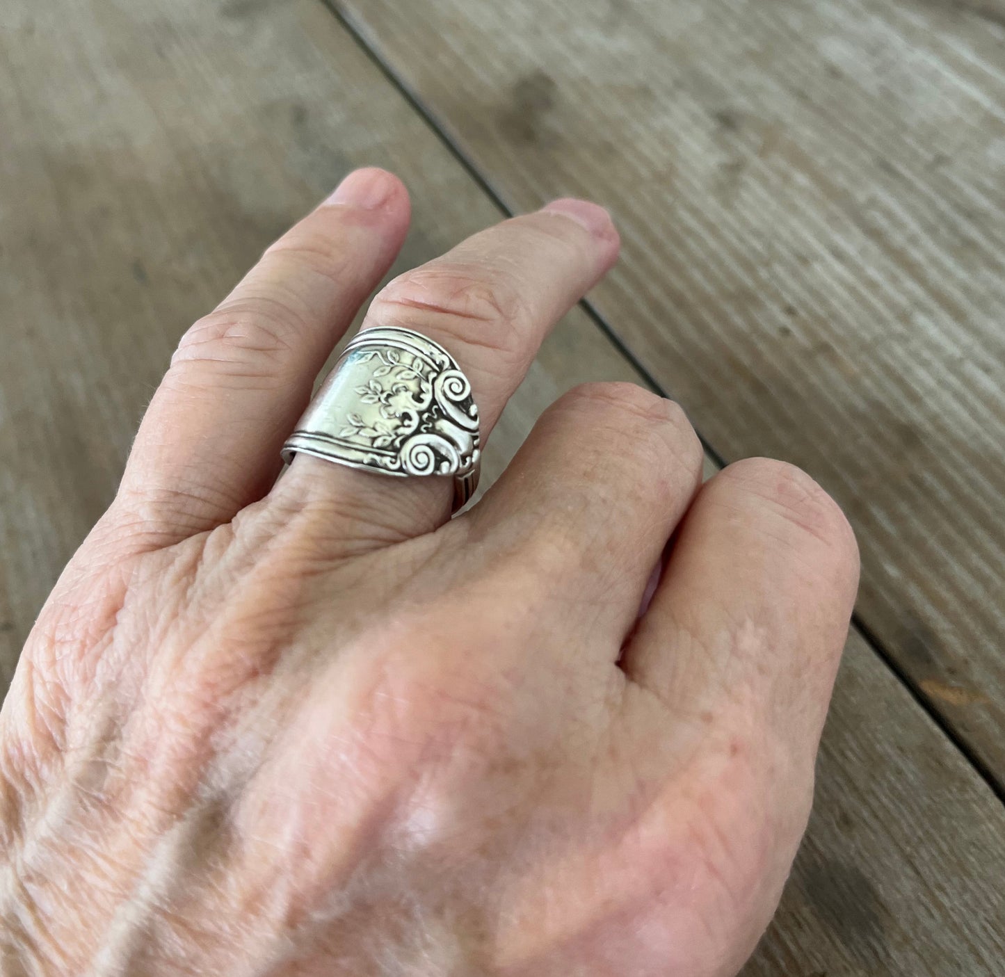 Sterling Spoon Ring - ALVIN ALS16 - #5867