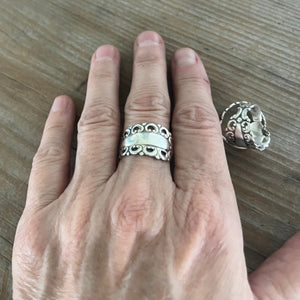 Sterling Spoon Ring = SWEDEN