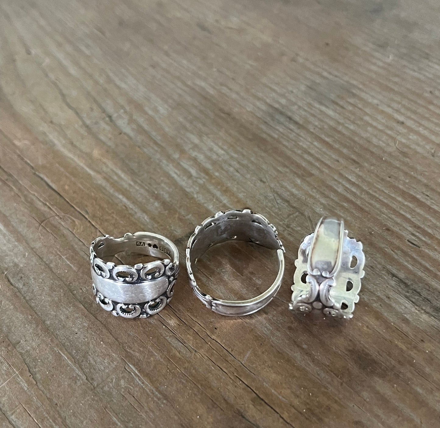 Sterling Spoon Ring = SWEDEN