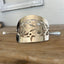 Vintage Art Deco cake server barrette upcycled from silverplate with unique floral and vases pattern