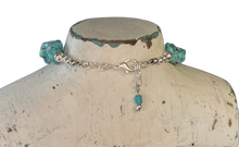 Spoon Cross Pendant on Chunky Turquoise Howlite Choker Necklace - CAPRICE - #6081
