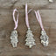 Fork Handle Figural Chistmas Tree Shaped Silverplate Ornament