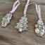 Fork Handle Figural Chistmas Tree Shaped Silverplate Ornament