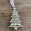 Fork Handle Figural Chistmas Tree Shaped Silverplate Ornament