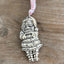 Spoon Handle Figural Santa Silverplate Ornament