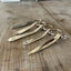 Vintage spoon handle keychain collection handcrafted from upcycled antique silverware various patterns
