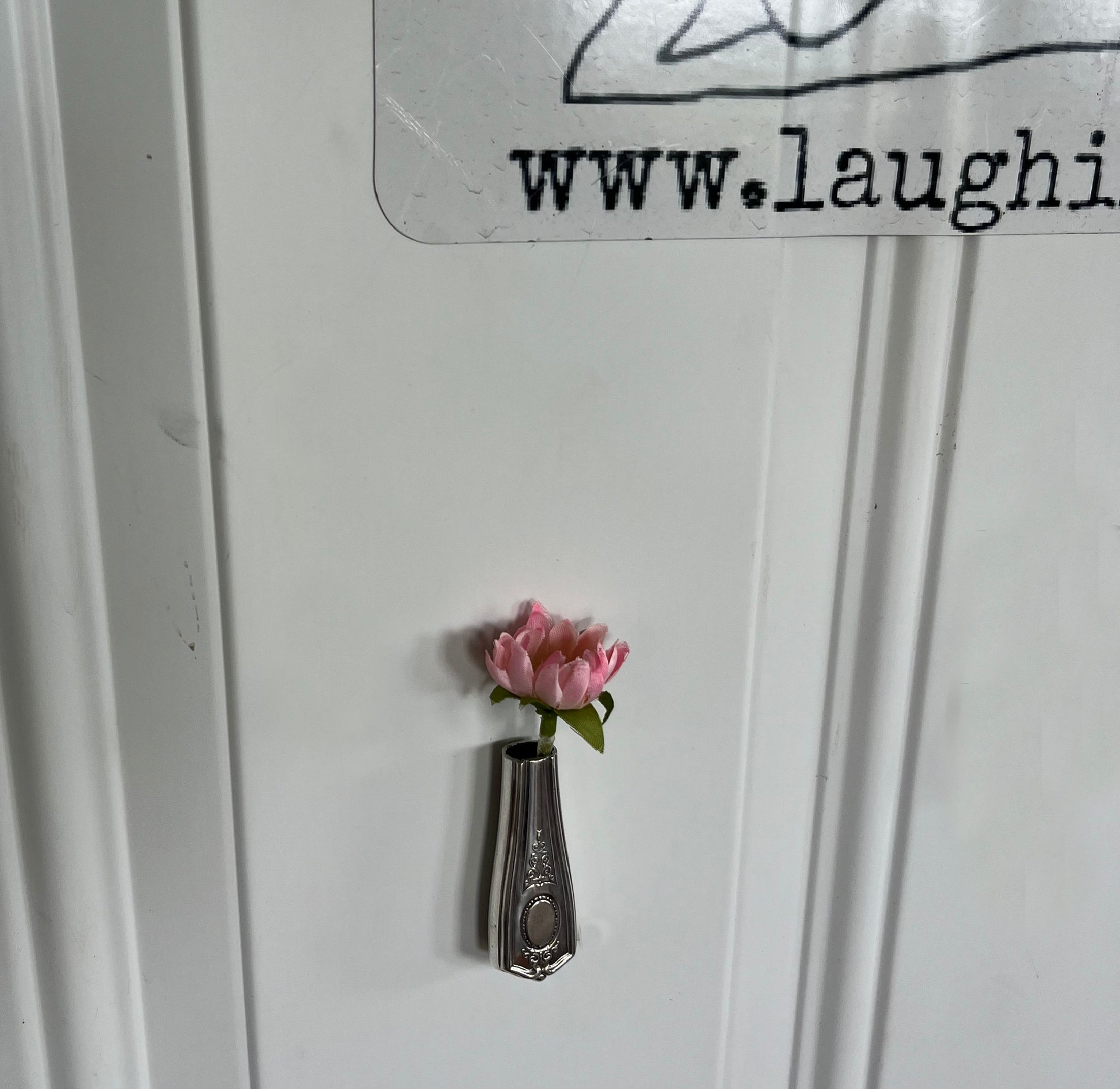 LOUIS XVI knife vase with magnet made from upcycled vintage silverware - unique home decor