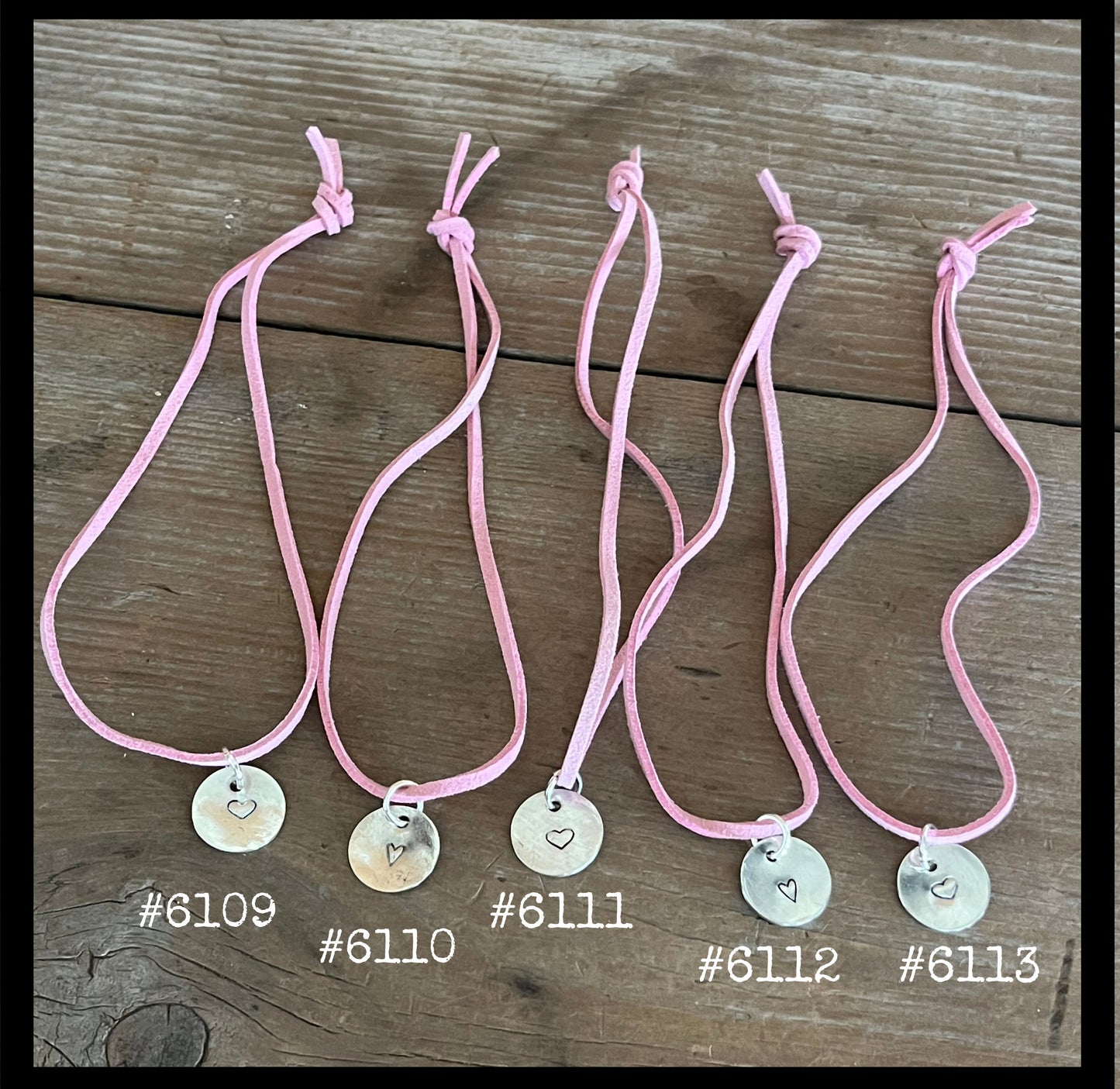 Heart Stamped Circle Pendant Spoon Necklace 2026