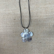 Spoon Daisy Necklace on Leather Cord - #5960