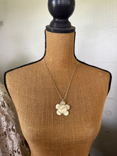 Spoon Daisy Necklace on Silverplate Ball Chain - #5983